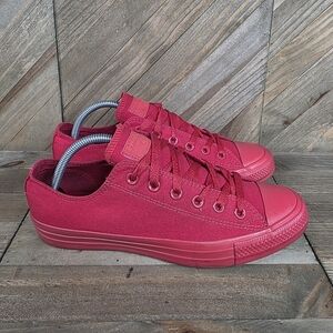 Converse Chuck Taylor All Star Low Mens Size 8 Womens 10 Triple Red 153031F
